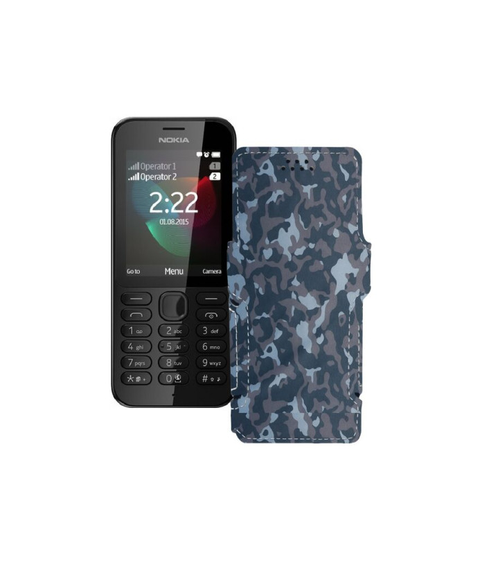 Чохол-книжка з екошкіри для телефону Nokia 222 Dual Sim