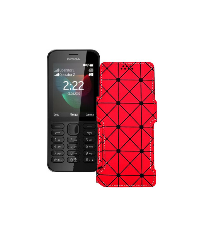 Чохол-книжка з екошкіри для телефону Nokia 222 Dual Sim