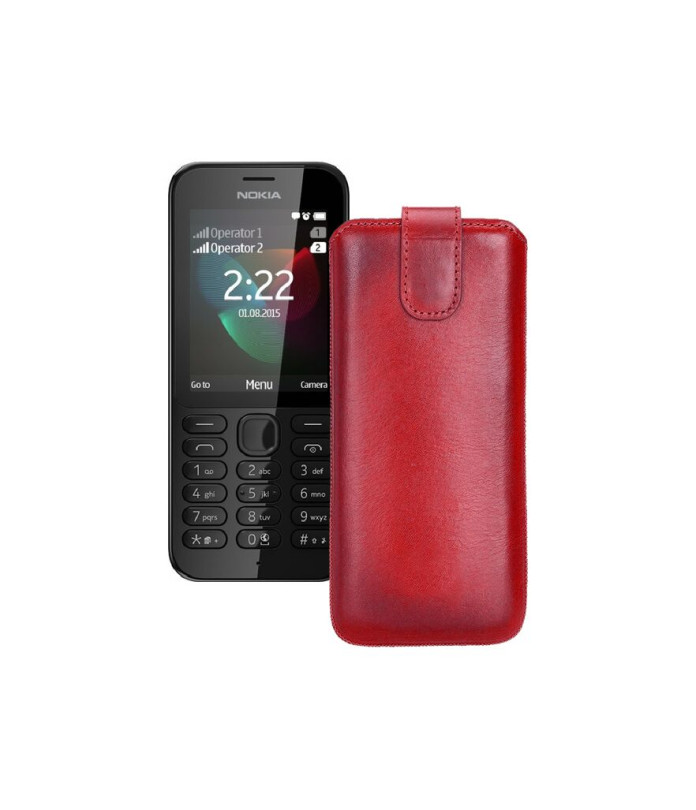 Витяжка з екошкіри для телефону Nokia 222 Dual Sim