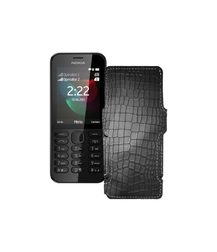 Чохол-книжка з екошкіри для телефону Nokia 222 Dual Sim