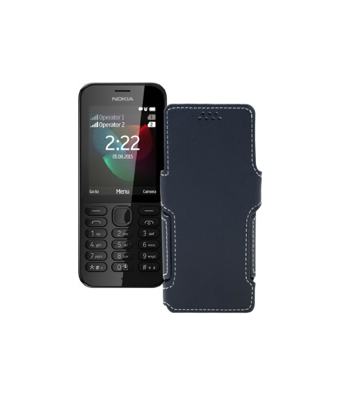 Чохол-книжка з екошкіри для телефону Nokia 222 Dual Sim