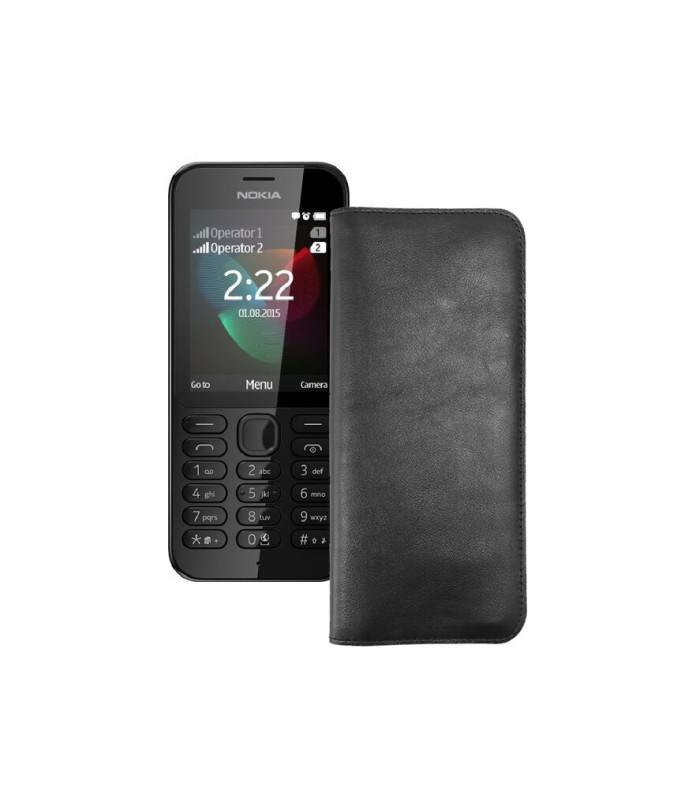 Портмоне з шкіри для телефону Nokia 222 Dual Sim