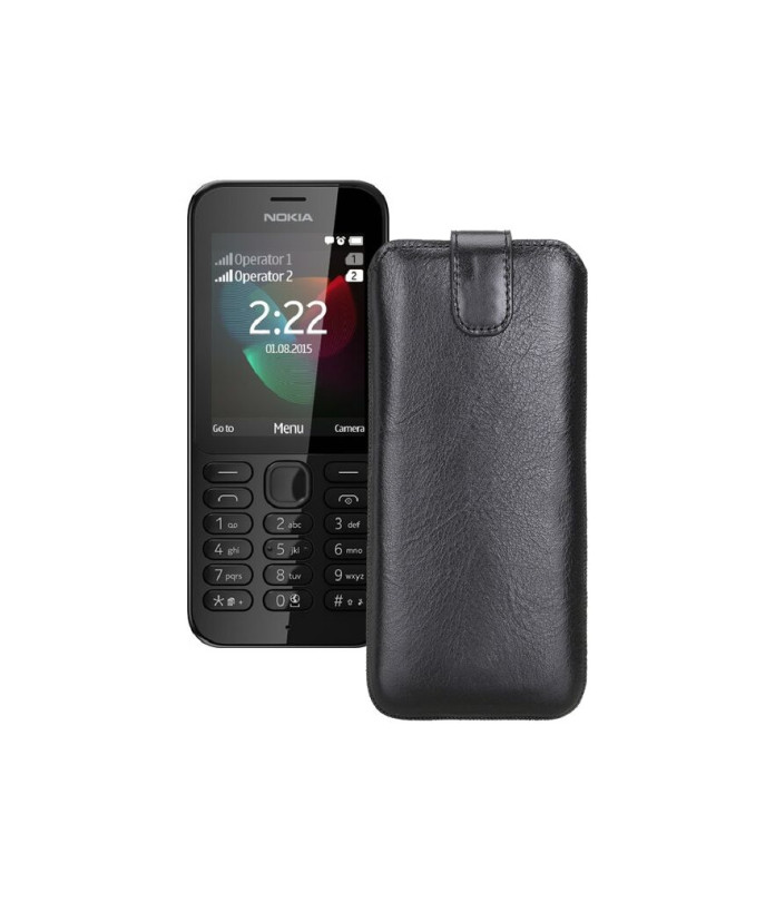 Витяжка з екошкіри для телефону Nokia 222 Dual Sim