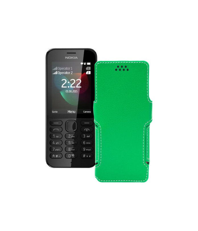 Чохол-книжка з екошкіри для телефону Nokia 222 Dual Sim