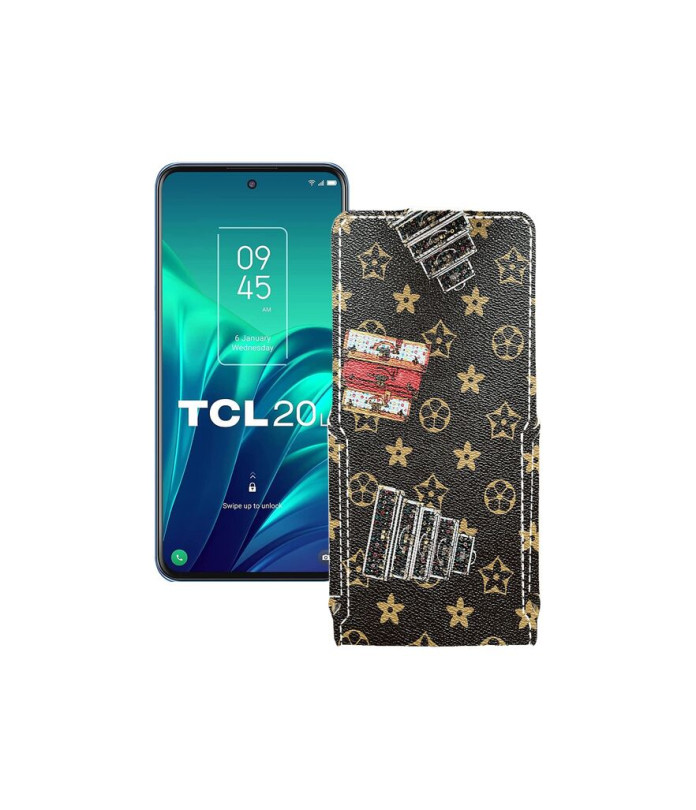 Чохол-флип з екошкіри для телефону TCL 20L