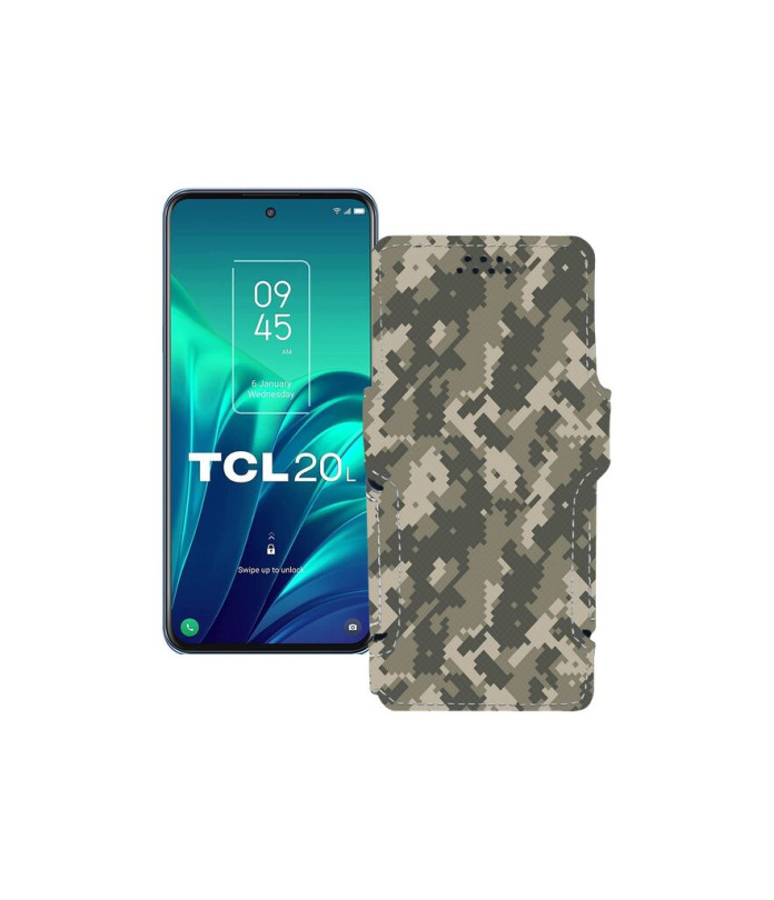 Чохол-книжка з екошкіри для телефону TCL 20L