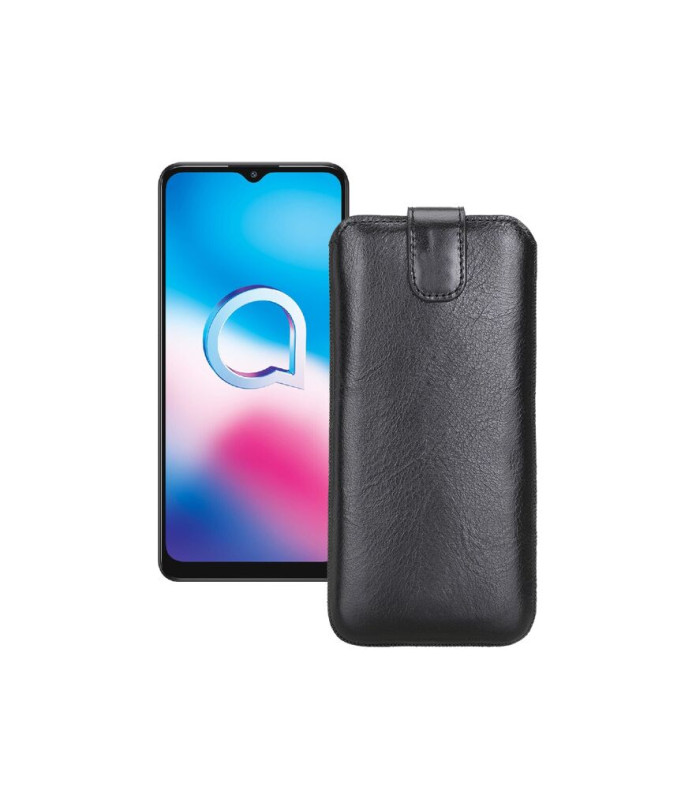 Витяжка з екошкіри для телефону Alcatel 3x 2020