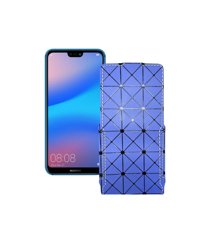 Чохол-флип з екошкіри для телефону Huawei Nova 3e