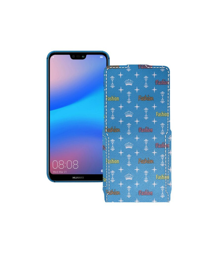 Чохол-флип з екошкіри для телефону Huawei Nova 3e