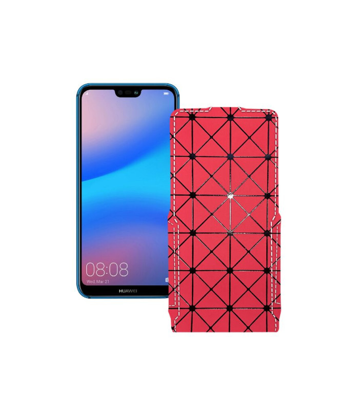 Чохол-флип з екошкіри для телефону Huawei Nova 3e