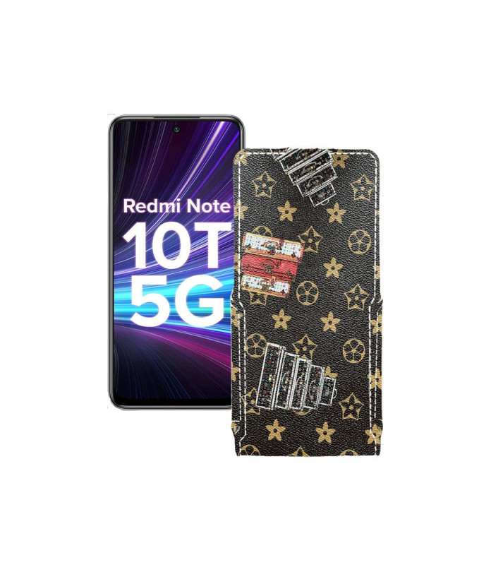 Чохол-флип з екошкіри для телефону Xiaomi Redmi Note 10T 5G 2021