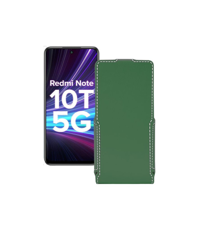 Чохол-флип з екошкіри для телефону Xiaomi Redmi Note 10T 5G 2021