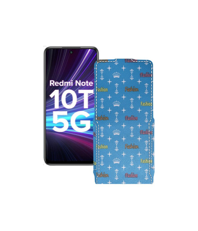 Чохол-флип з екошкіри для телефону Xiaomi Redmi Note 10T 5G 2021