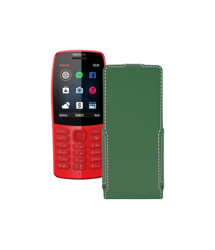 Чохол-флип з екошкіри для телефону Nokia 210