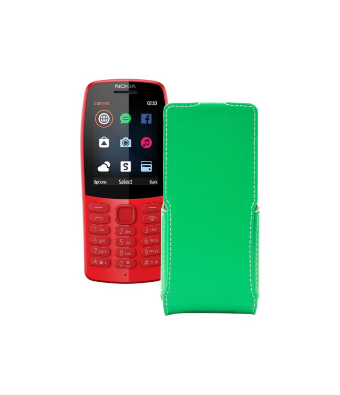 Чохол-флип з екошкіри для телефону Nokia 210