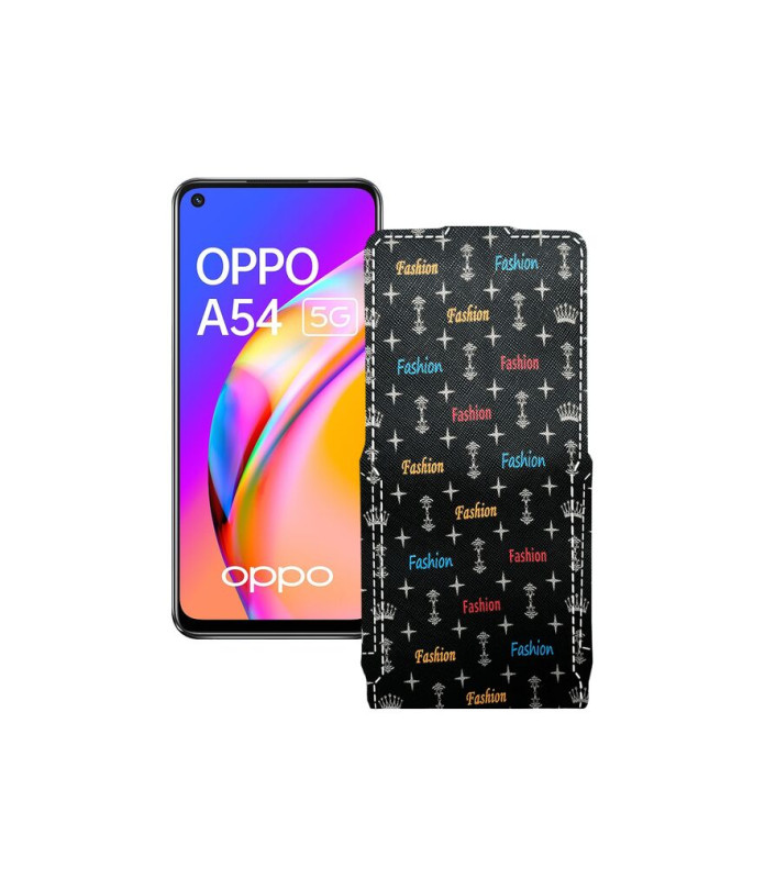 Чохол-флип з екошкіри для телефону OPPO A54 5G