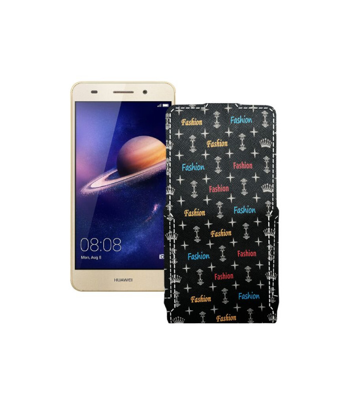 Чохол-флип з екошкіри для телефону Huawei Y6II