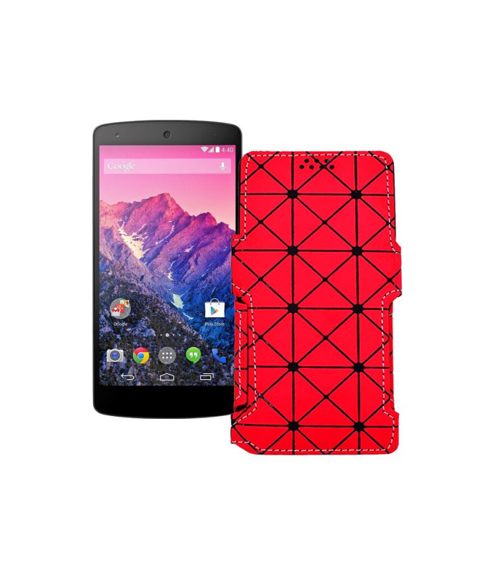 Чохол-книжка з екошкіри для телефону LG Nexus 5