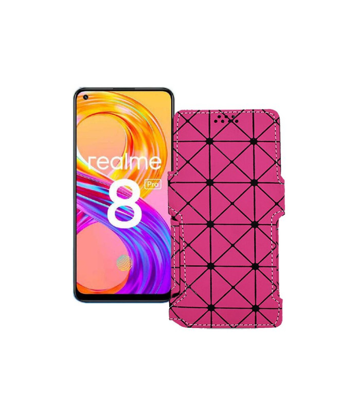 Чохол-книжка з екошкіри для телефону Realme 8 2021