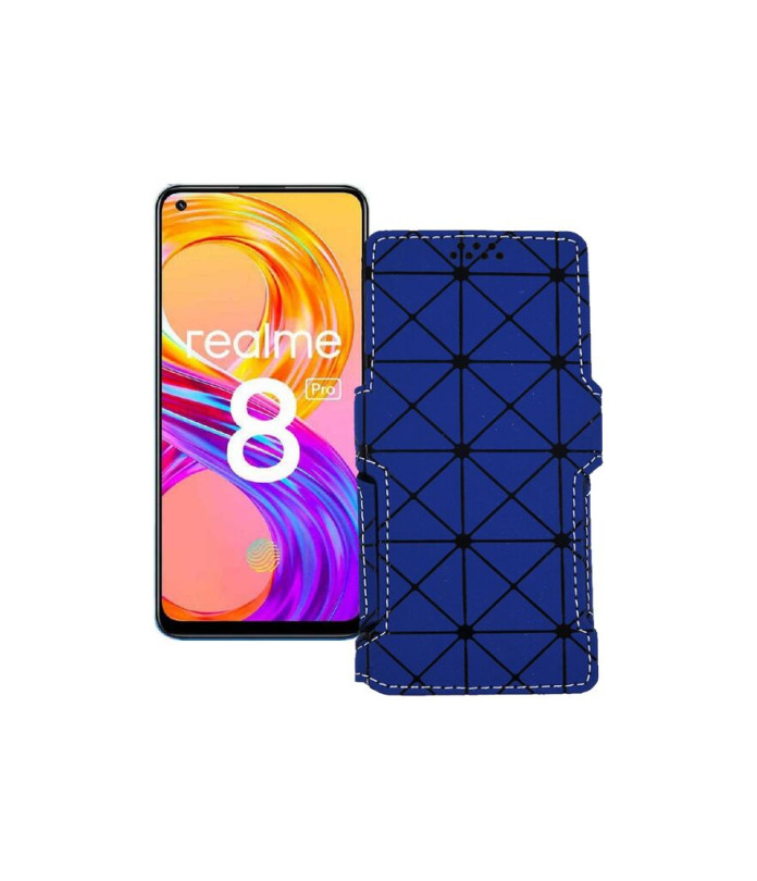 Чохол-книжка з екошкіри для телефону Realme 8 2021