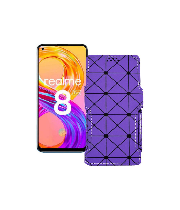 Чохол-книжка з екошкіри для телефону Realme 8 2021