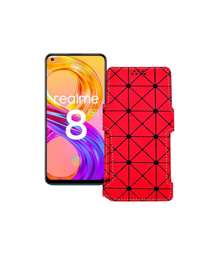 Чохол-книжка з екошкіри для телефону Realme 8 2021