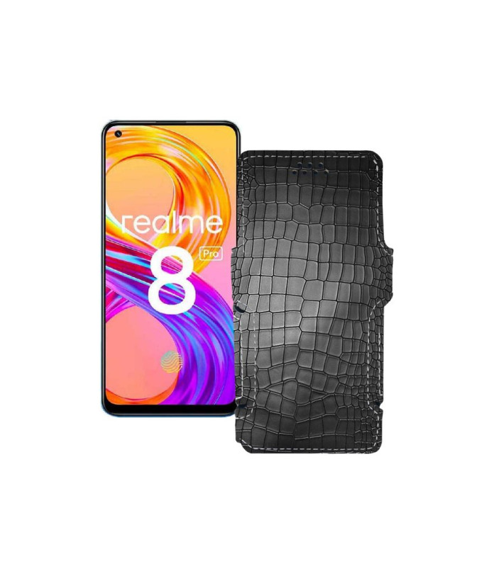 Чохол-книжка з екошкіри для телефону Realme 8 2021