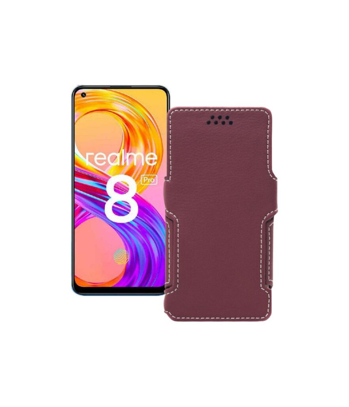 Чохол-книжка з екошкіри для телефону Realme 8 2021