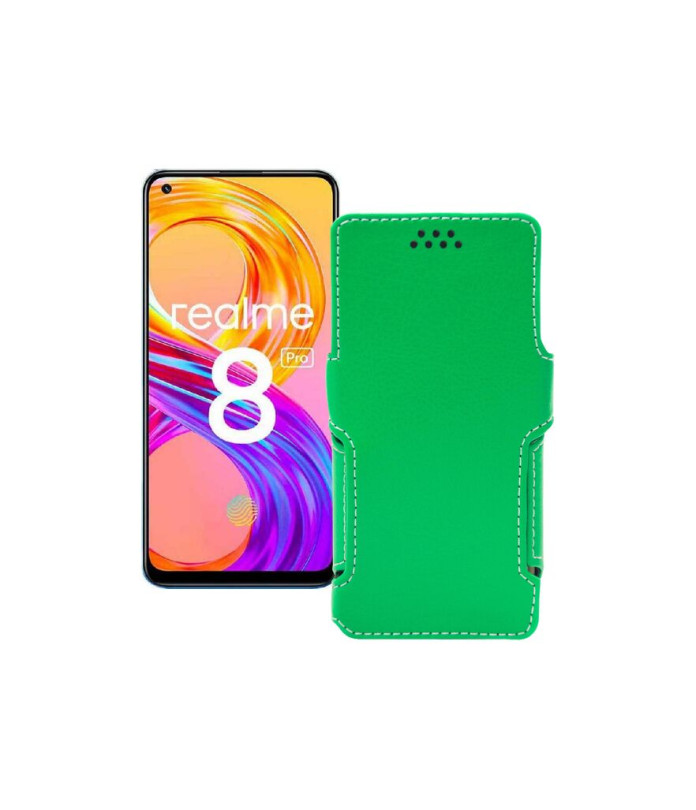 Чохол-книжка з екошкіри для телефону Realme 8 2021