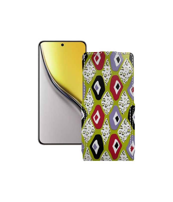 Чохол-флип з екошкіри для телефону Realme P3 Ultra