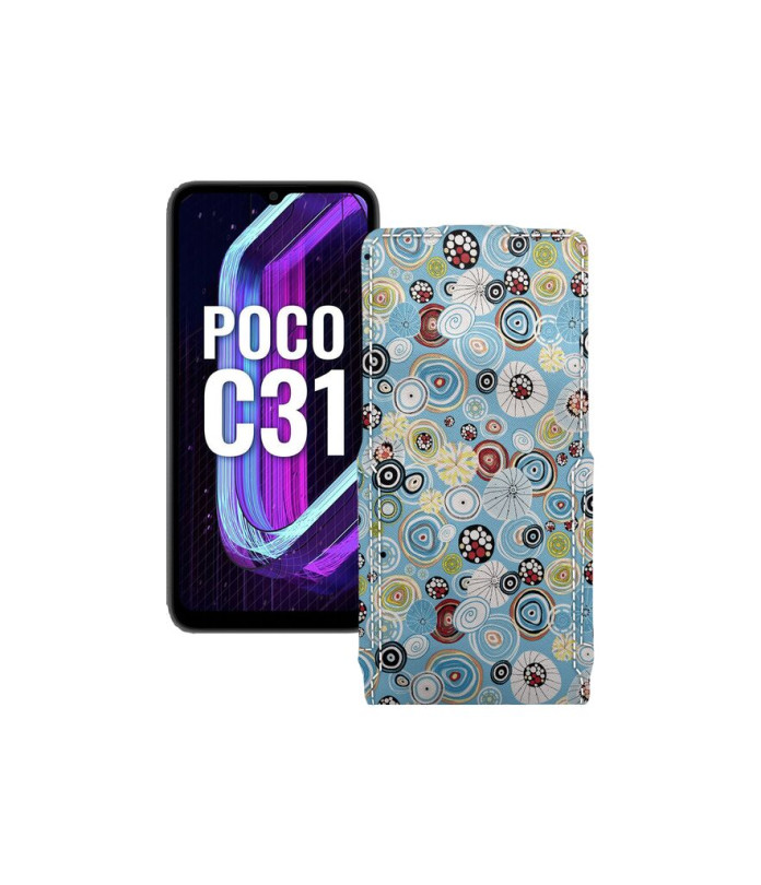 Чохол-флип з екошкіри для телефону Xiaomi Poco C31 2021