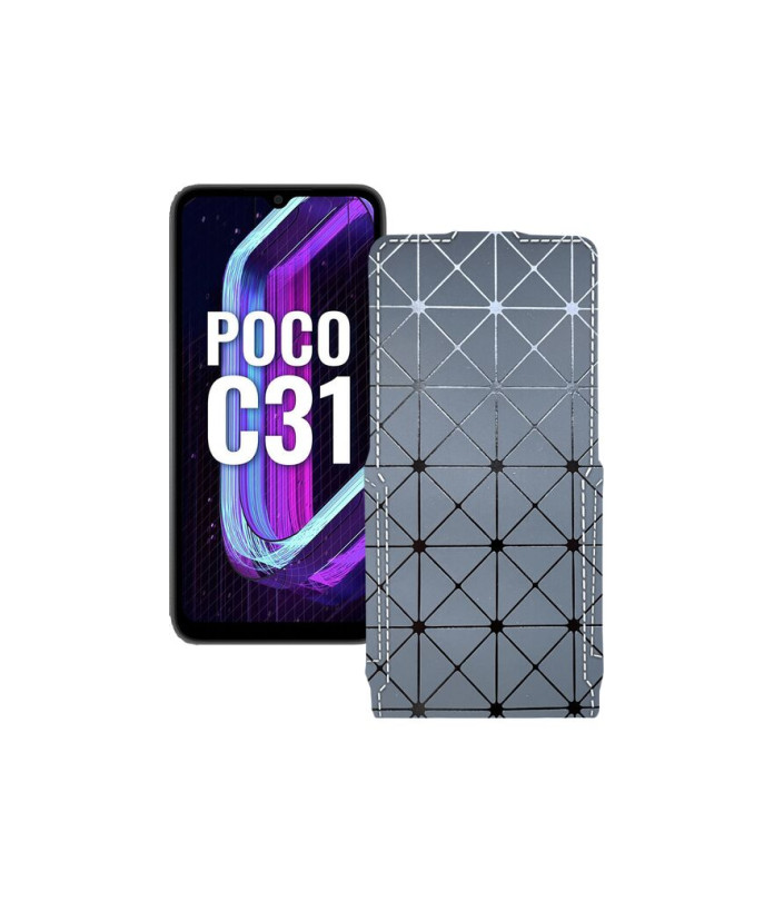 Чохол-флип з екошкіри для телефону Xiaomi Poco C31 2021