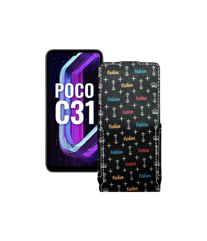 Чохол-флип з екошкіри для телефону Xiaomi Poco C31 2021