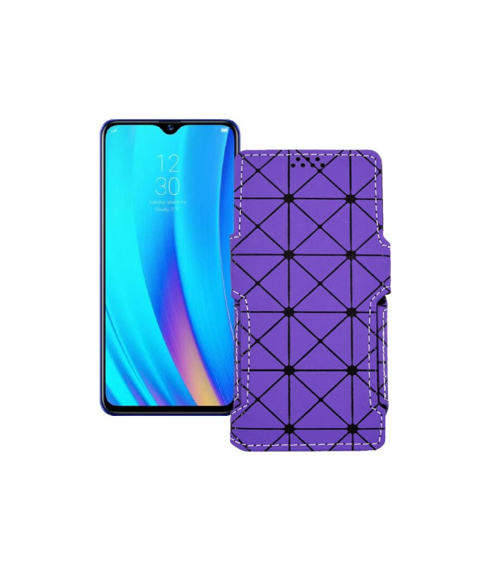 Чохол-книжка з екошкіри для телефону Realme 3 Pro