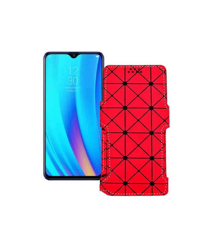 Чохол-книжка з екошкіри для телефону Realme 3 Pro