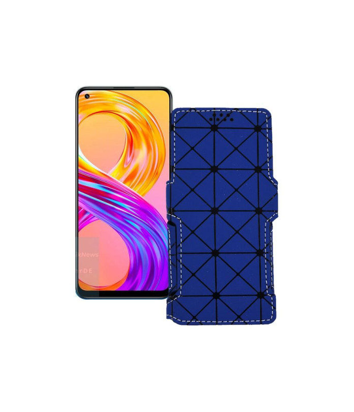 Чохол-книжка з екошкіри для телефону Realme 8 Pro