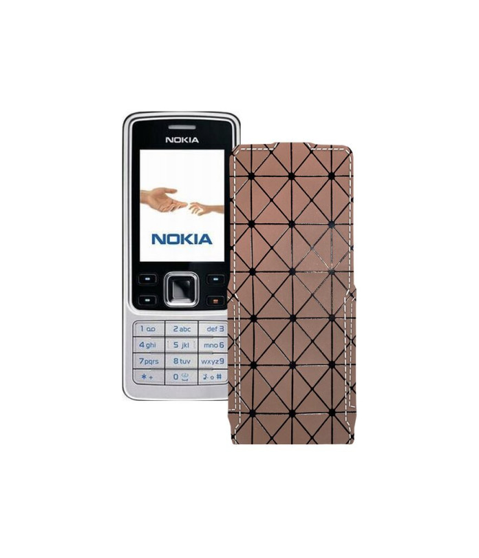 Чохол-флип з екошкіри для телефону Nokia 6301