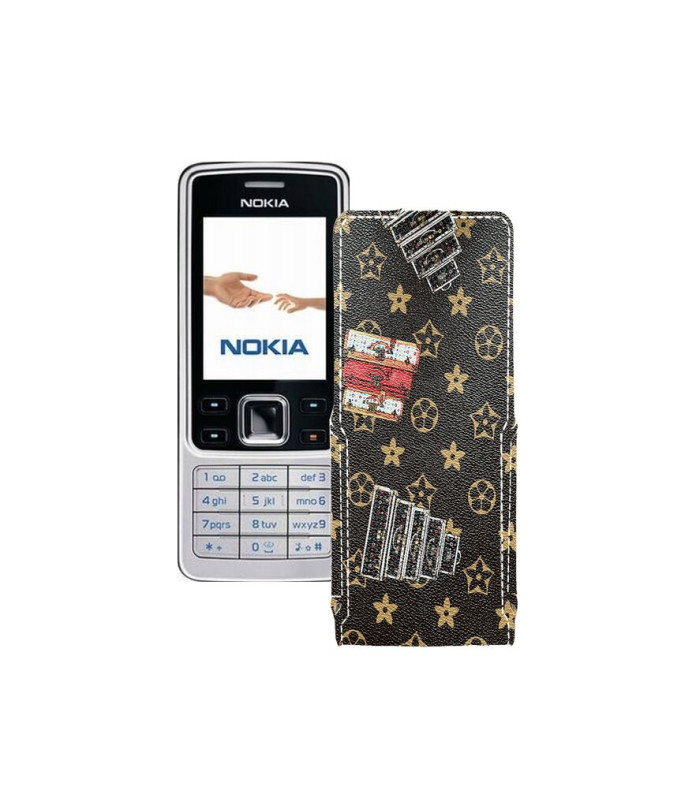 Чохол-флип з екошкіри для телефону Nokia 6301