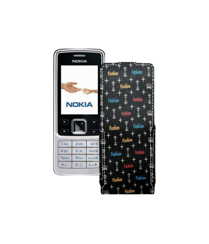 Чохол-флип з екошкіри для телефону Nokia 6301