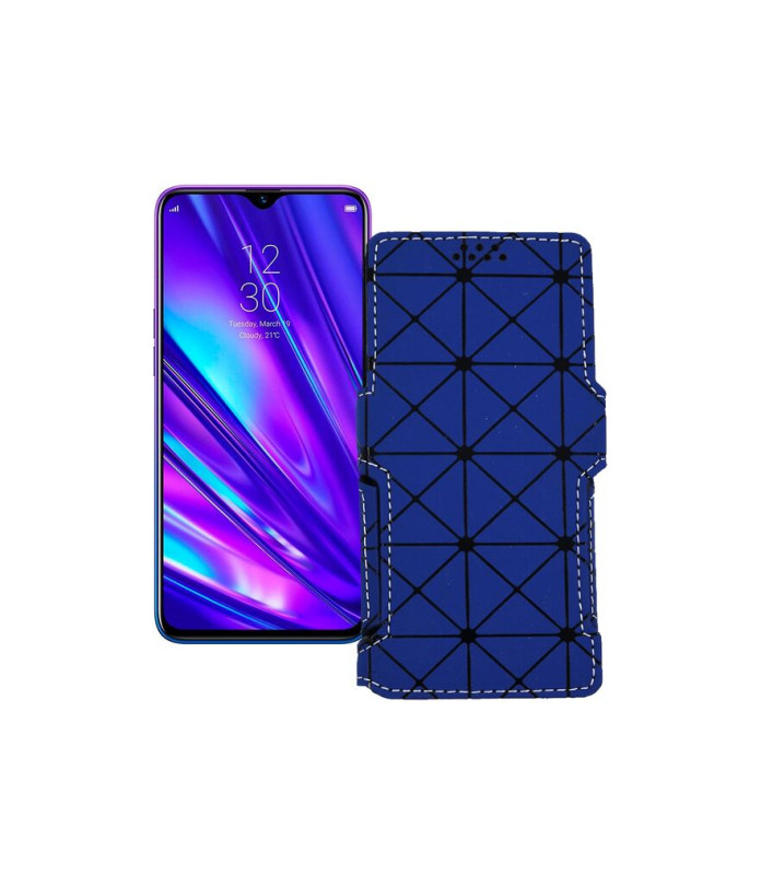 Чохол-книжка з екошкіри для телефону Realme 5 Pro