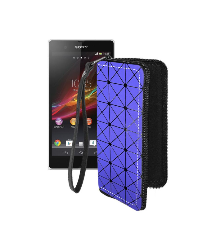 Чохол-гаманець з екошкіри для телефону Sony Xperia Z C6603