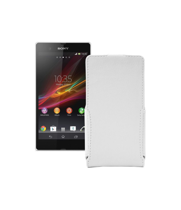 Чохол-флип з екошкіри для телефону Sony Xperia Z C6603