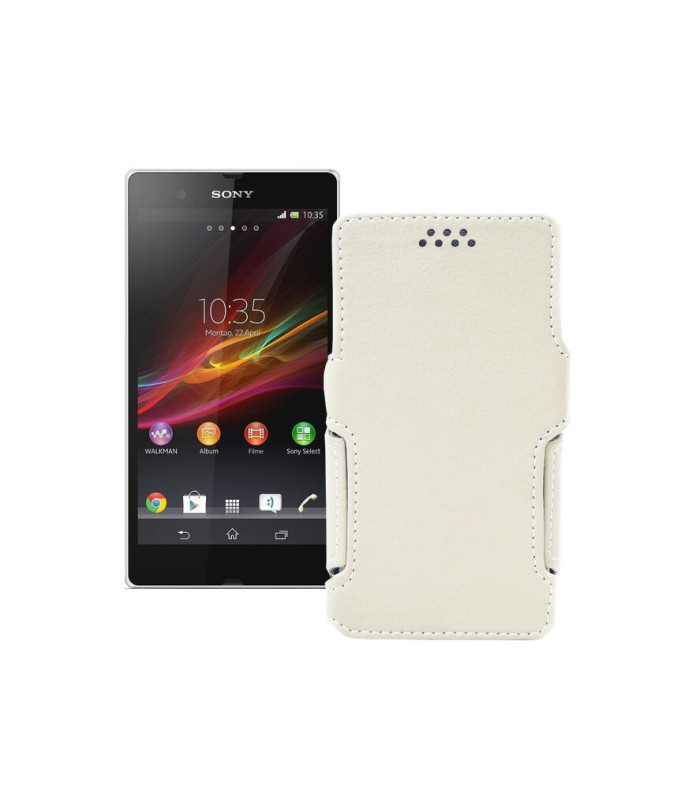 Чохол-книжка з екошкіри для телефону Sony Xperia Z C6603