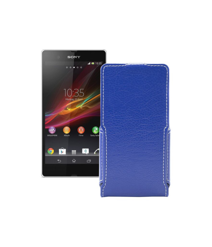 Чохол-флип з екошкіри для телефону Sony Xperia Z C6603