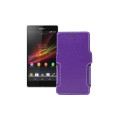 Чохол-книжка з екошкіри для телефону Sony Xperia Z C6603