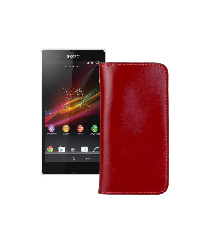 Портмоне з шкіри для телефону Sony Xperia Z C6603