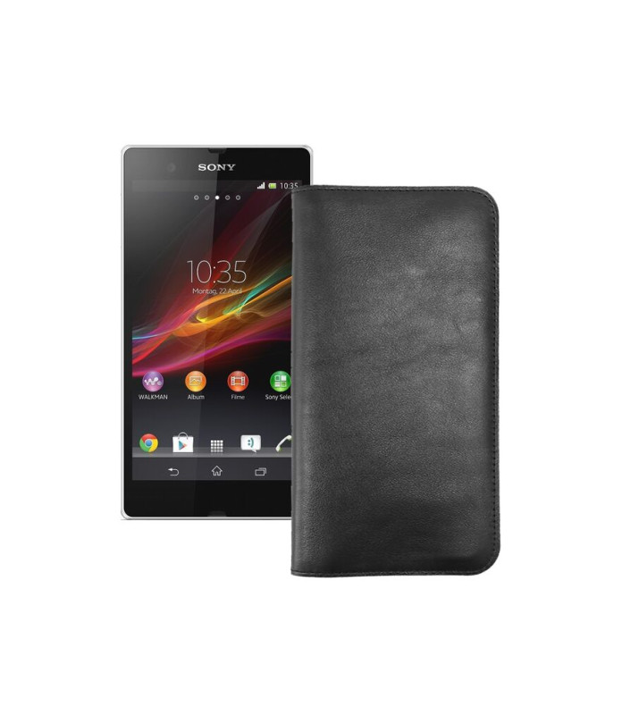 Портмоне з шкіри для телефону Sony Xperia Z C6603