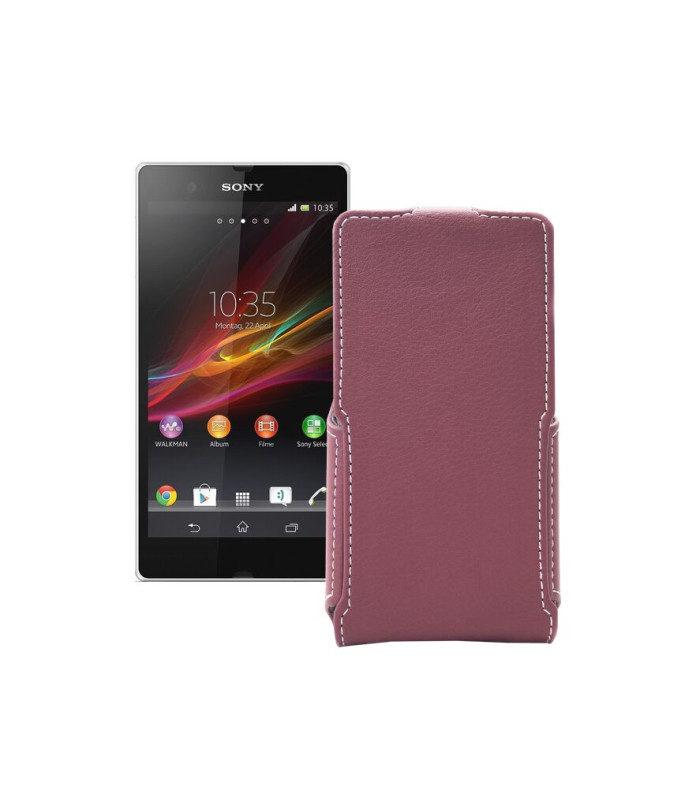 Чохол-флип з екошкіри для телефону Sony Xperia Z C6603