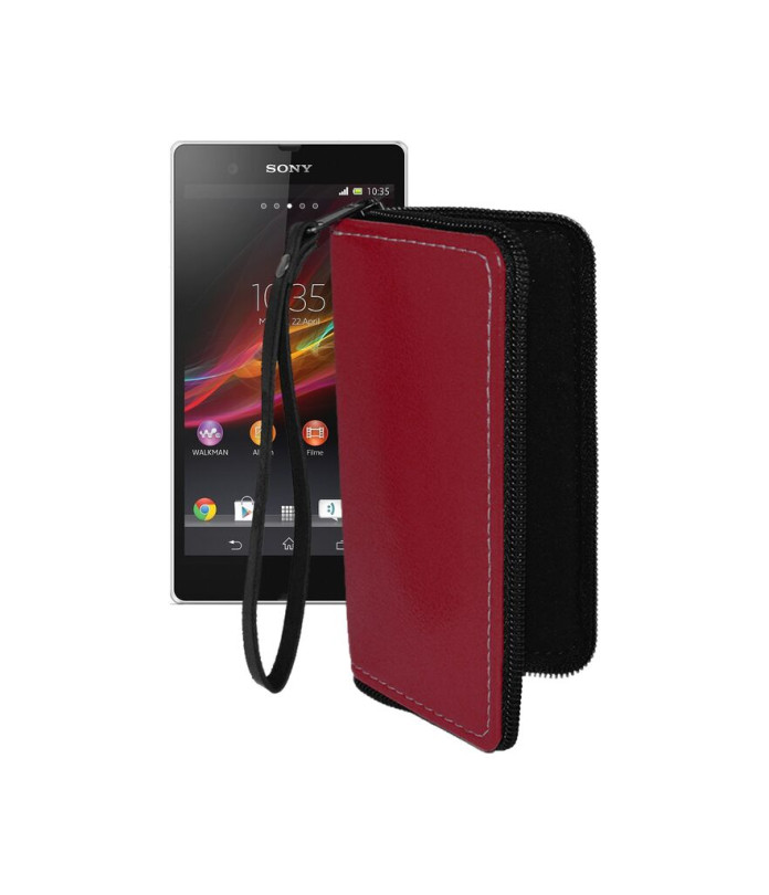 Чохол-гаманець з екошкіри для телефону Sony Xperia Z C6603