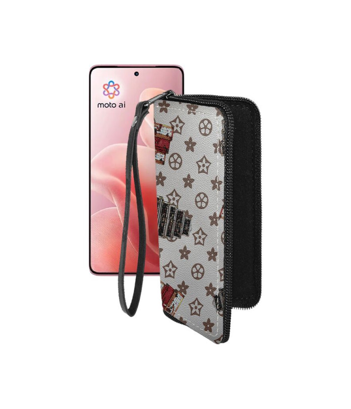 Чохол-гаманець з екошкіри для телефону Motorola Edge 60